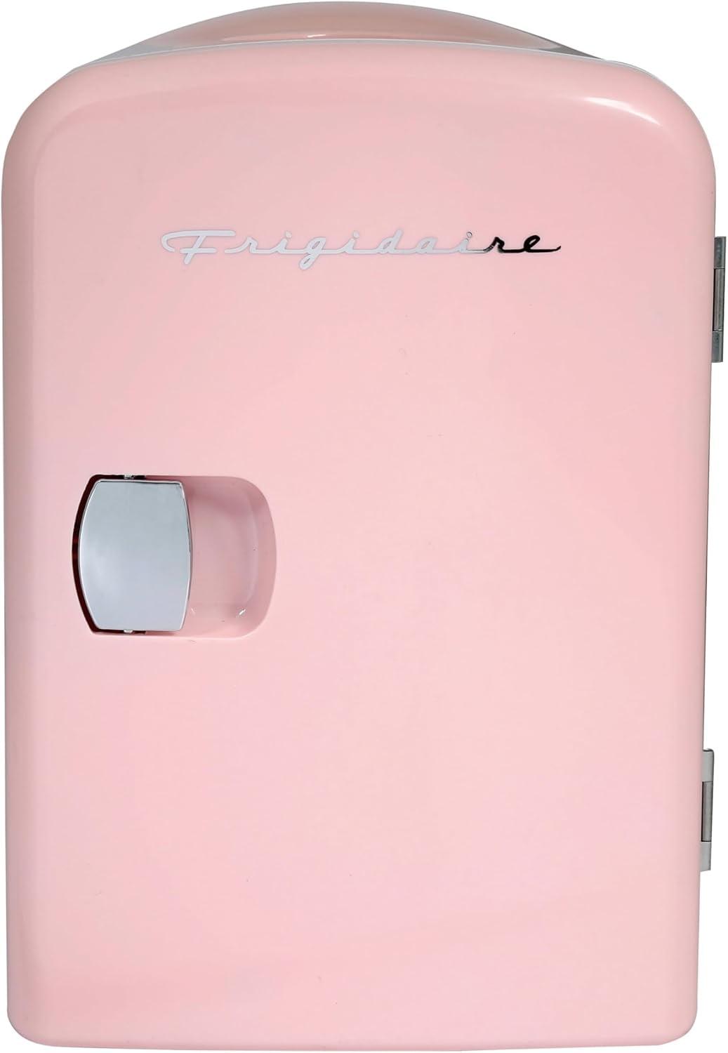 Frigidaire Retro Mini Fridge Cooler, Holds Up to 9 Cans, Portable Fridge for Car, Office, Bedroom, Dorm Room