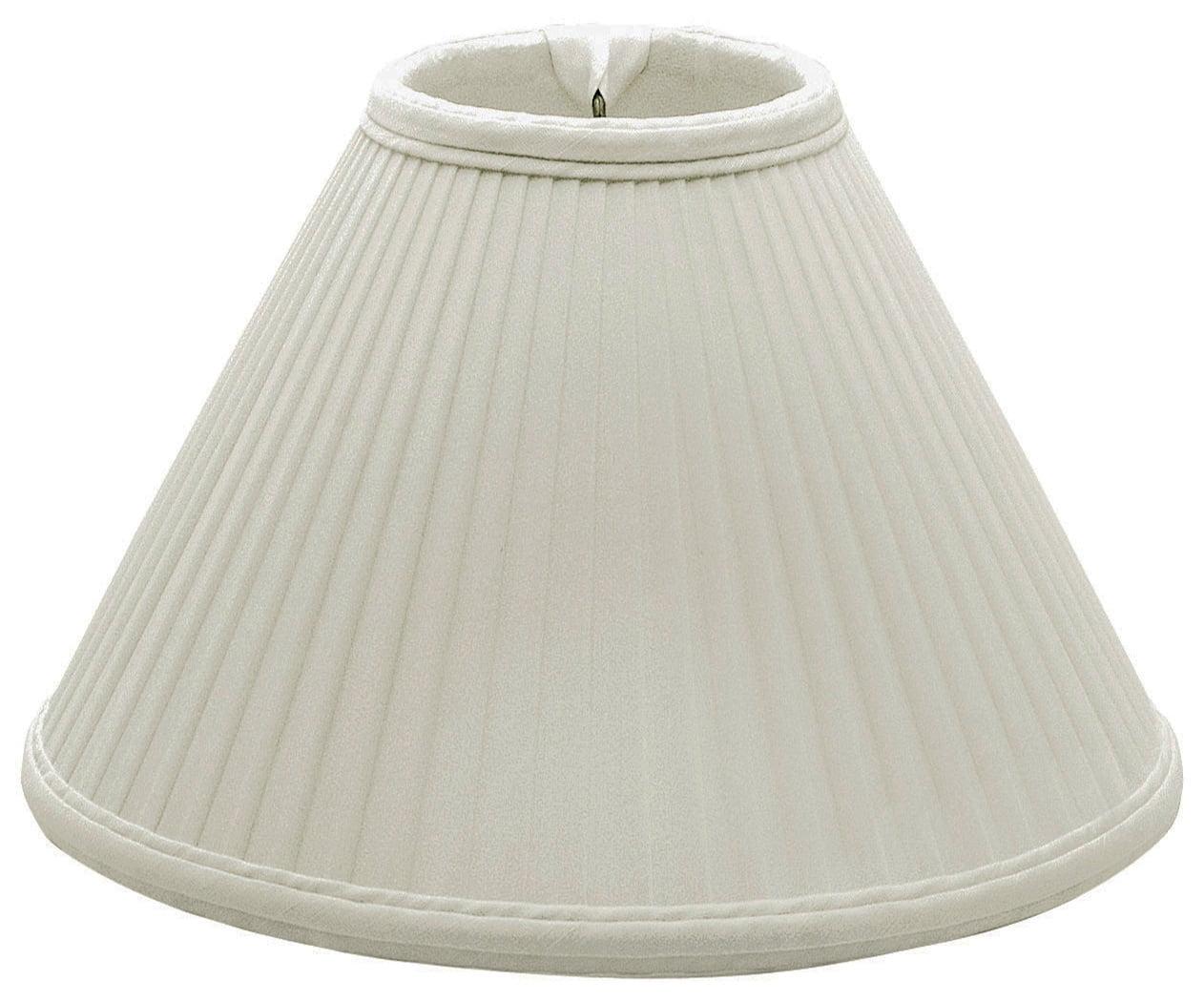 Royal Designs 18" Coolie Empire Side Pleat Lamp Shade White