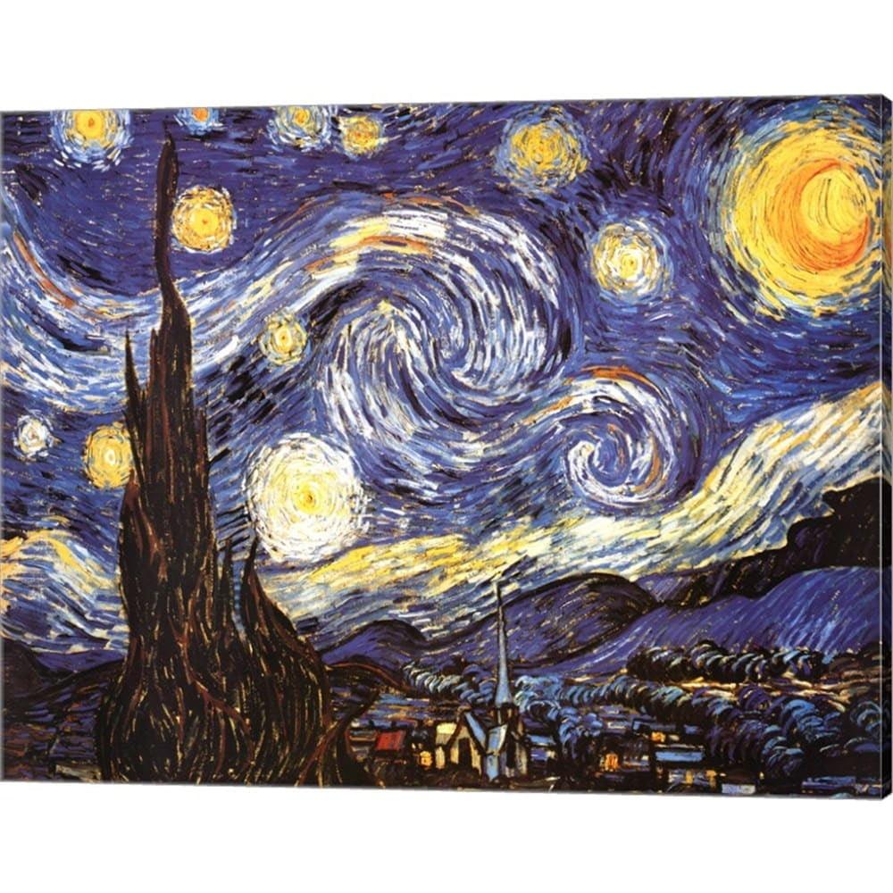 Vincent Van Gogh Starry Night 20x16 Canvas Art