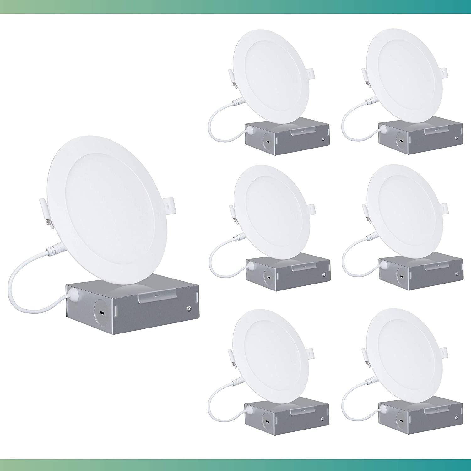 4" Slim Recessed LED, 9W, 5CCT Selectable, Dimmable