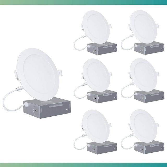 4" Slim Recessed LED, 9W, 5CCT Selectable, Dimmable