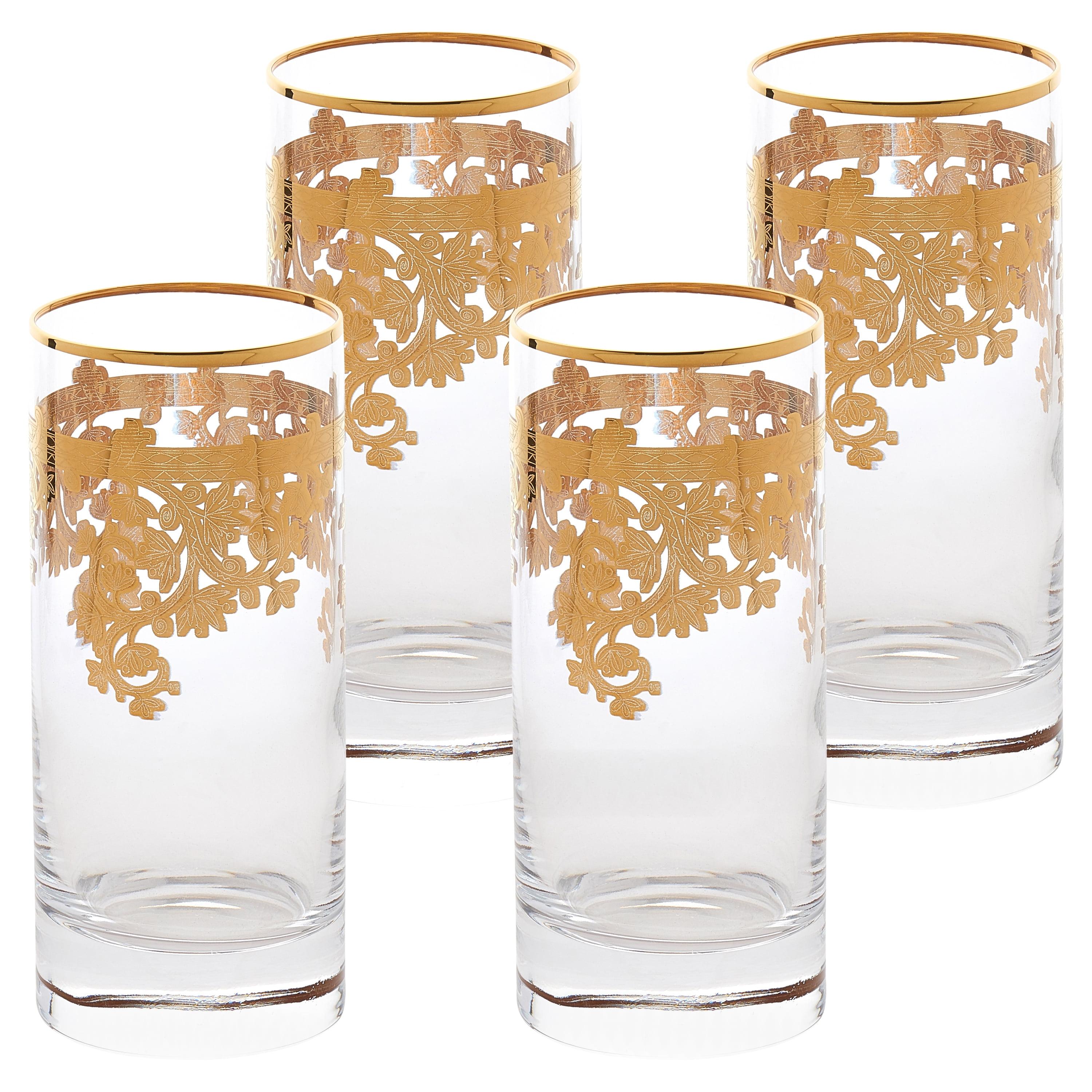 11oz. Handmade Crystal Highball Glass Set (Set of 4)