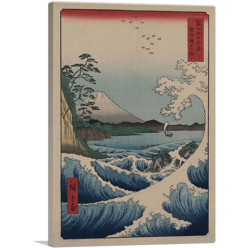 The Sea Off Satta in Suruga Province Canvas Print