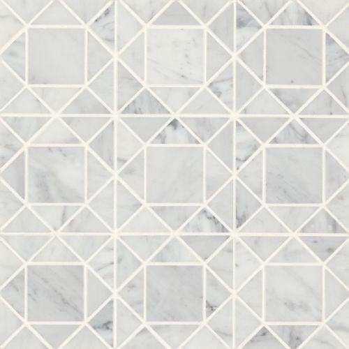 Monet Honed 11.75'' x 11.75'' Straight Edge Marble Mosaic Sheet Tile