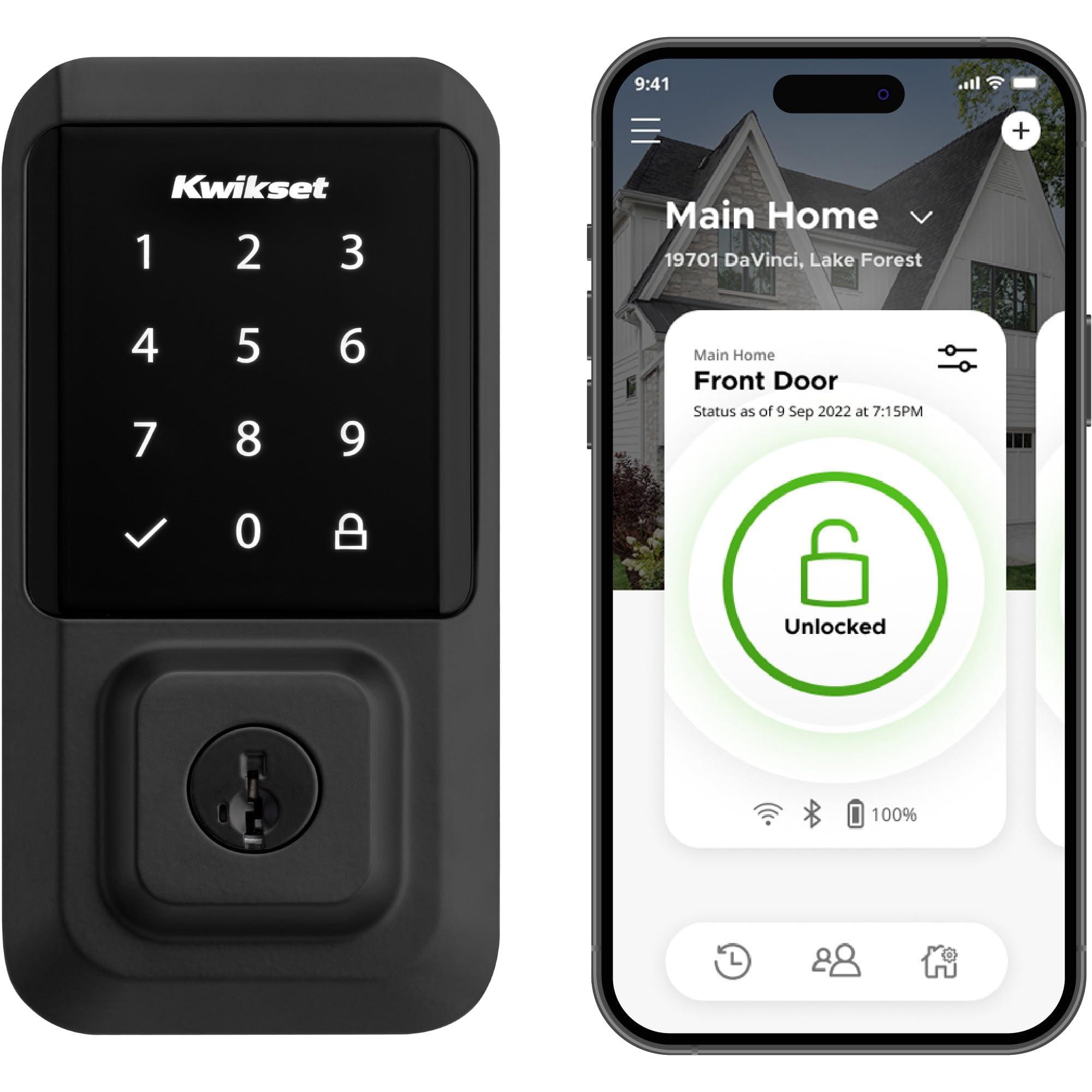 Halo Wi-Fi Smart Lock Touchscreen Single Cylinder Deadbolt with Smartkey Security