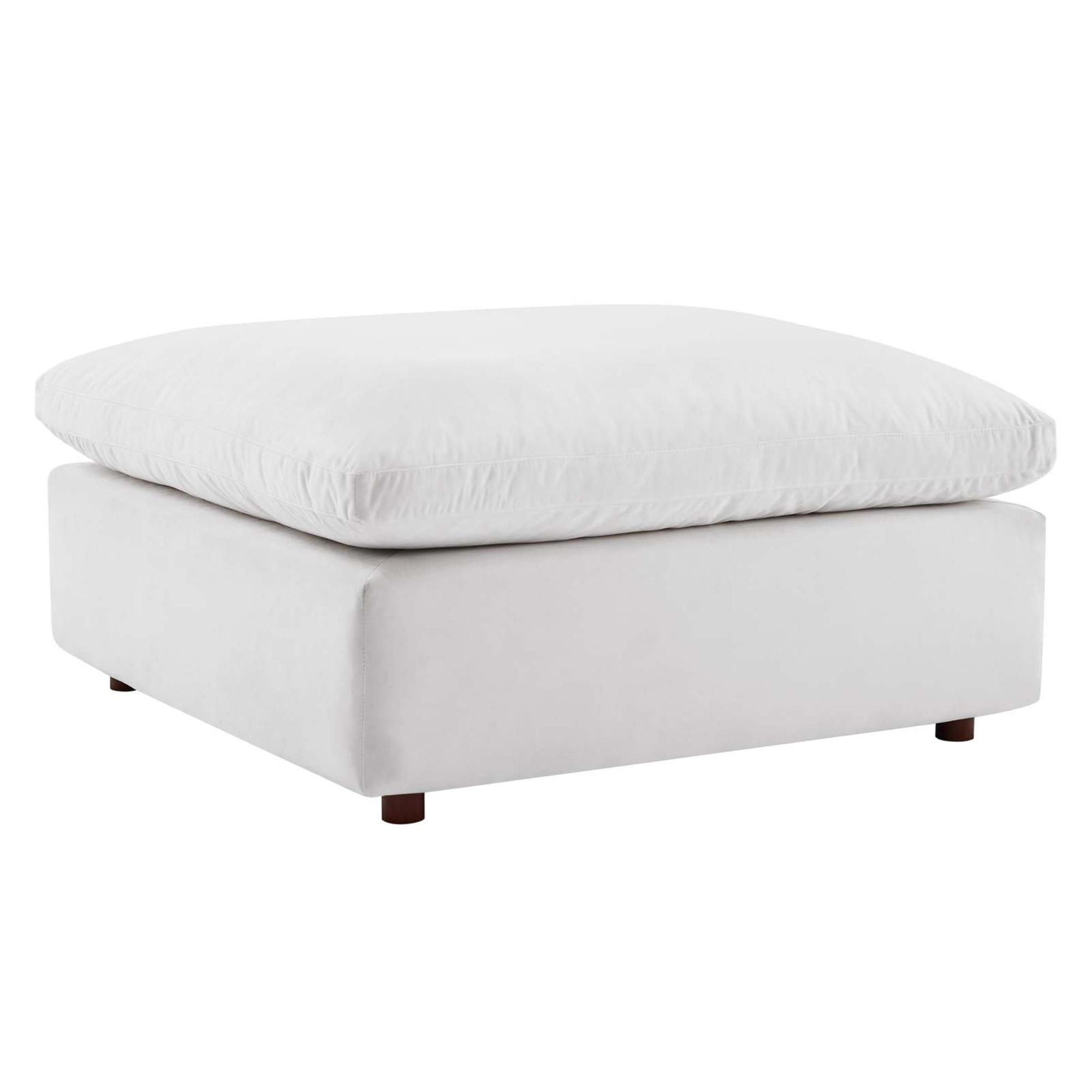 Modway Commix Down Filled Overstuffed Performance Velvet Ottoman