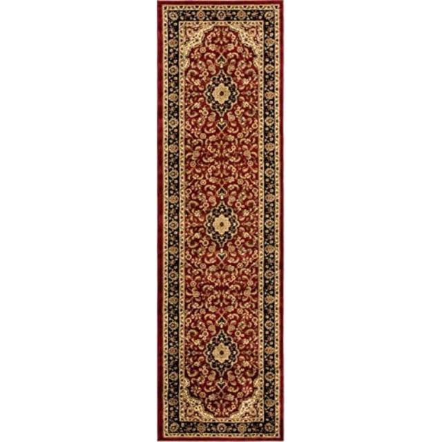 Noble Red Medallion Persian Floral Runner Rug