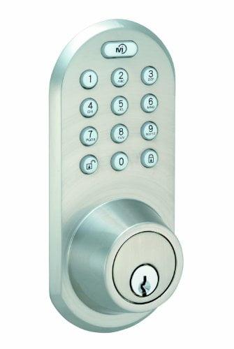 Satin Nickel Keyless Electronic Touchpad Deadbolt