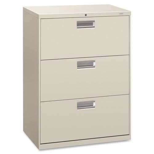 Elite 3-Drawer Light Gray Steel Lateral Legal File Cabinet