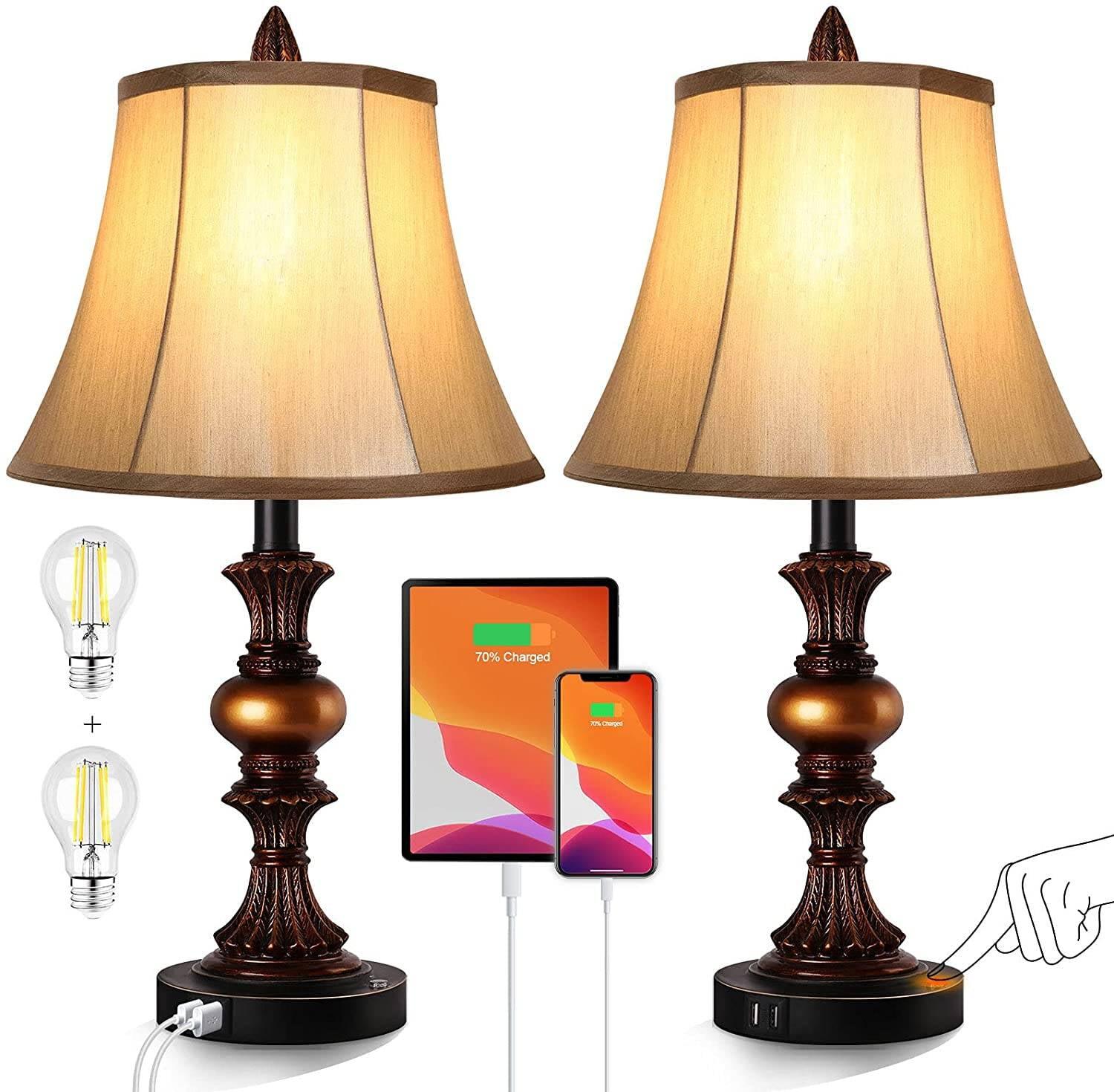 Devo 3 Light LED Floor Lamp, Modern Tree Design with Edison Bulbs, 360° Rotating Shades & Individual Switches, Super Bright Standing Lamp for Living Room, Bedroom, Tall Adjustable Pole Light