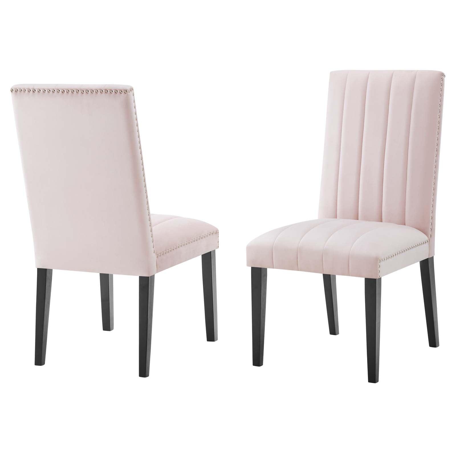 Catalyst Performance Velvet Dining Side Chairs - Set of 2 by Modway