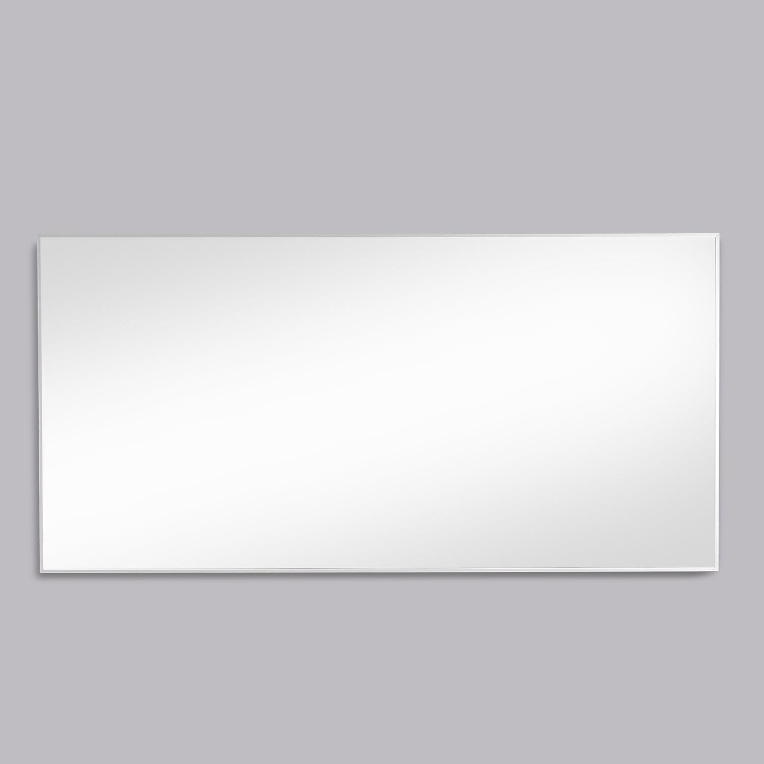 Brushed Wood Rectangular 60" Vanity Bathroom Mirror