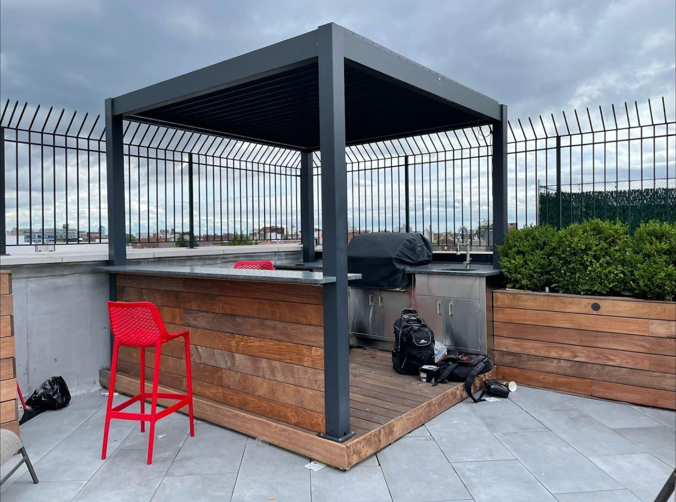 Motorized Aluminum Louver Pergola