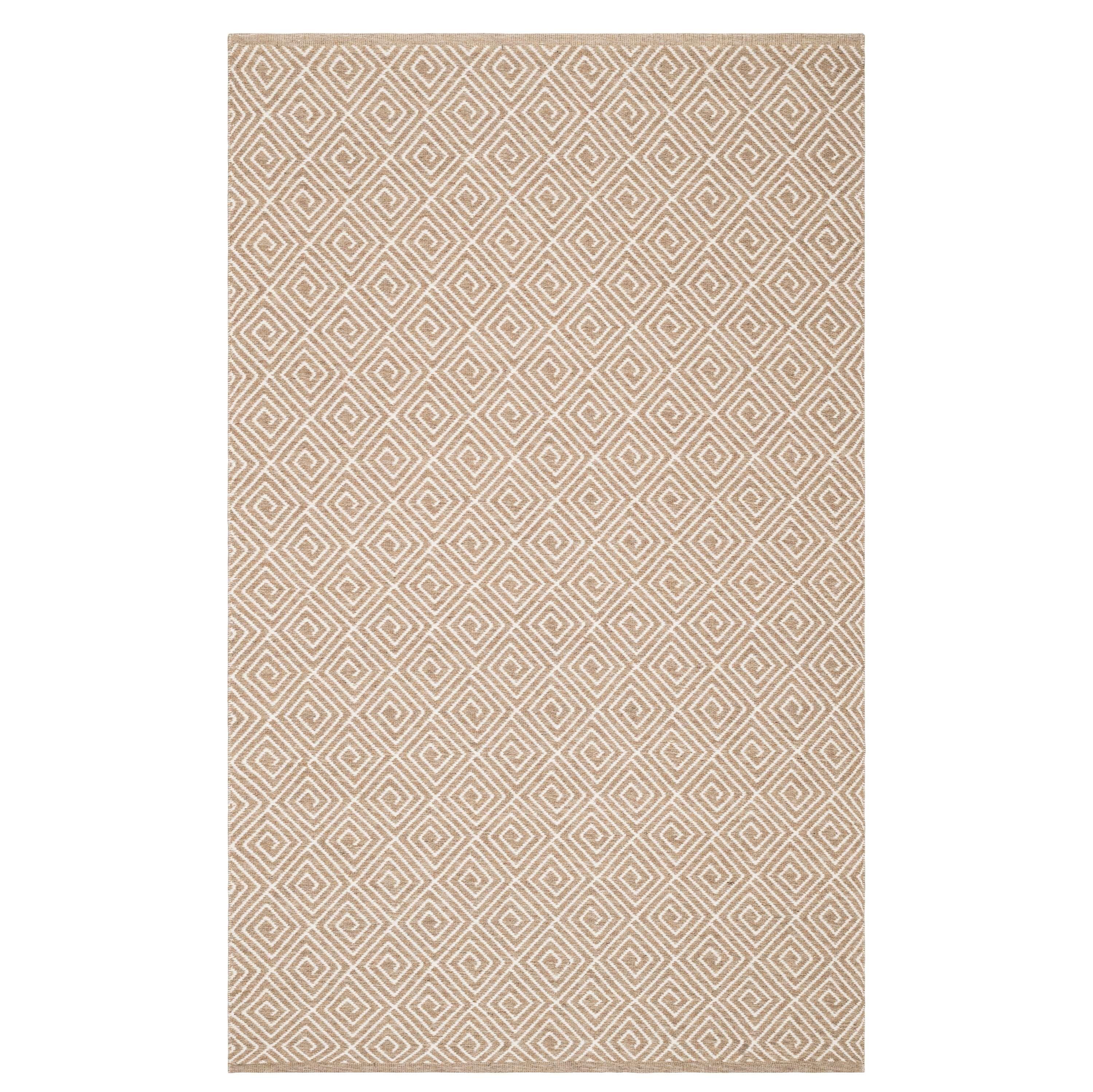 Geo Diamond Natural/Ivory Handwoven Wool Rug