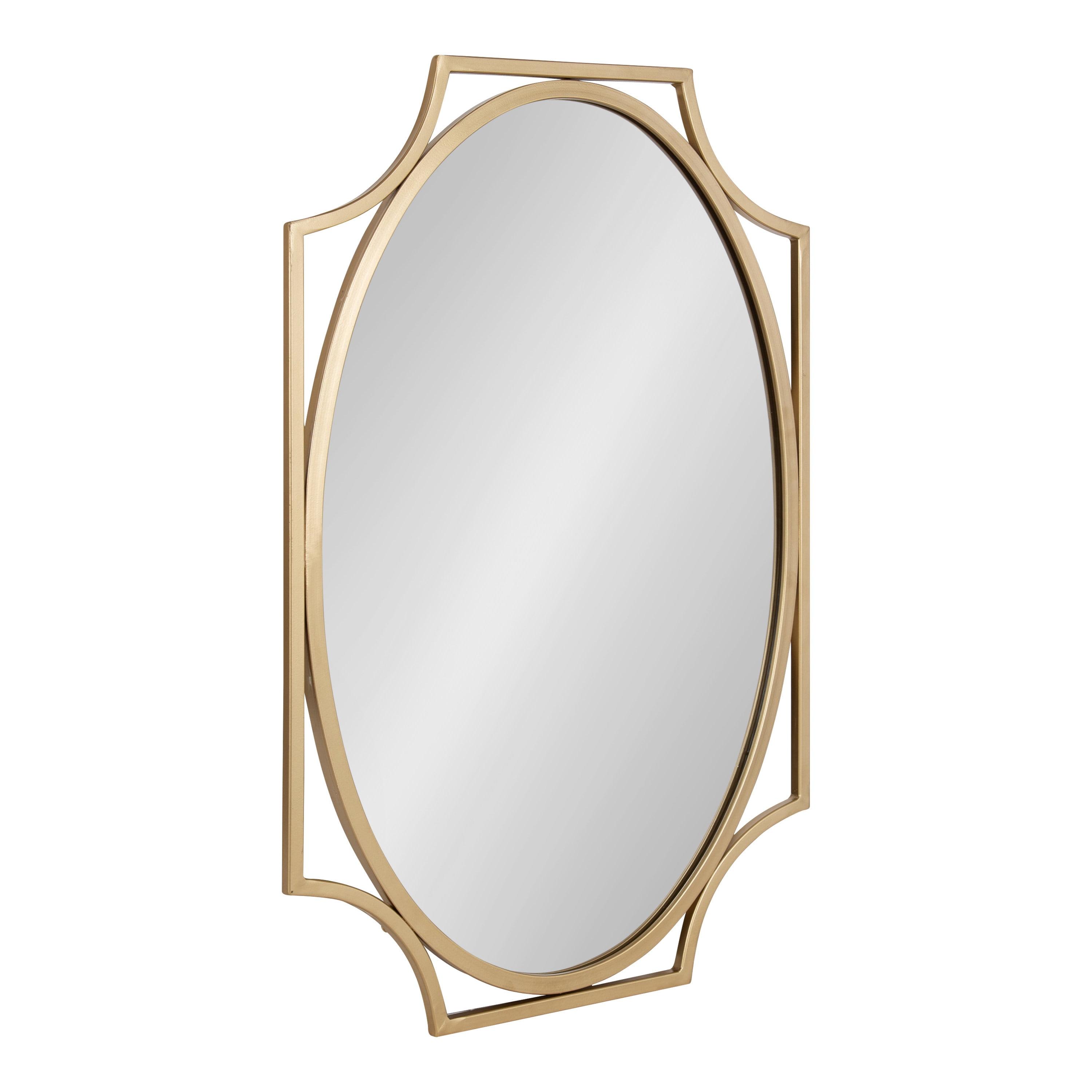 Kate and Laurel Rateau Scalloped Wall Mirror