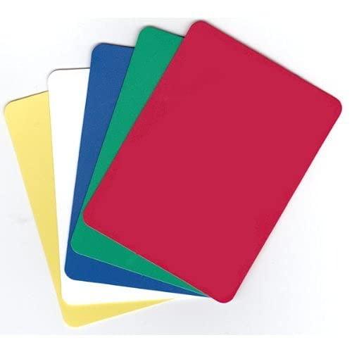 Set of 5 Multicolor Plastic Poker Cut Cards