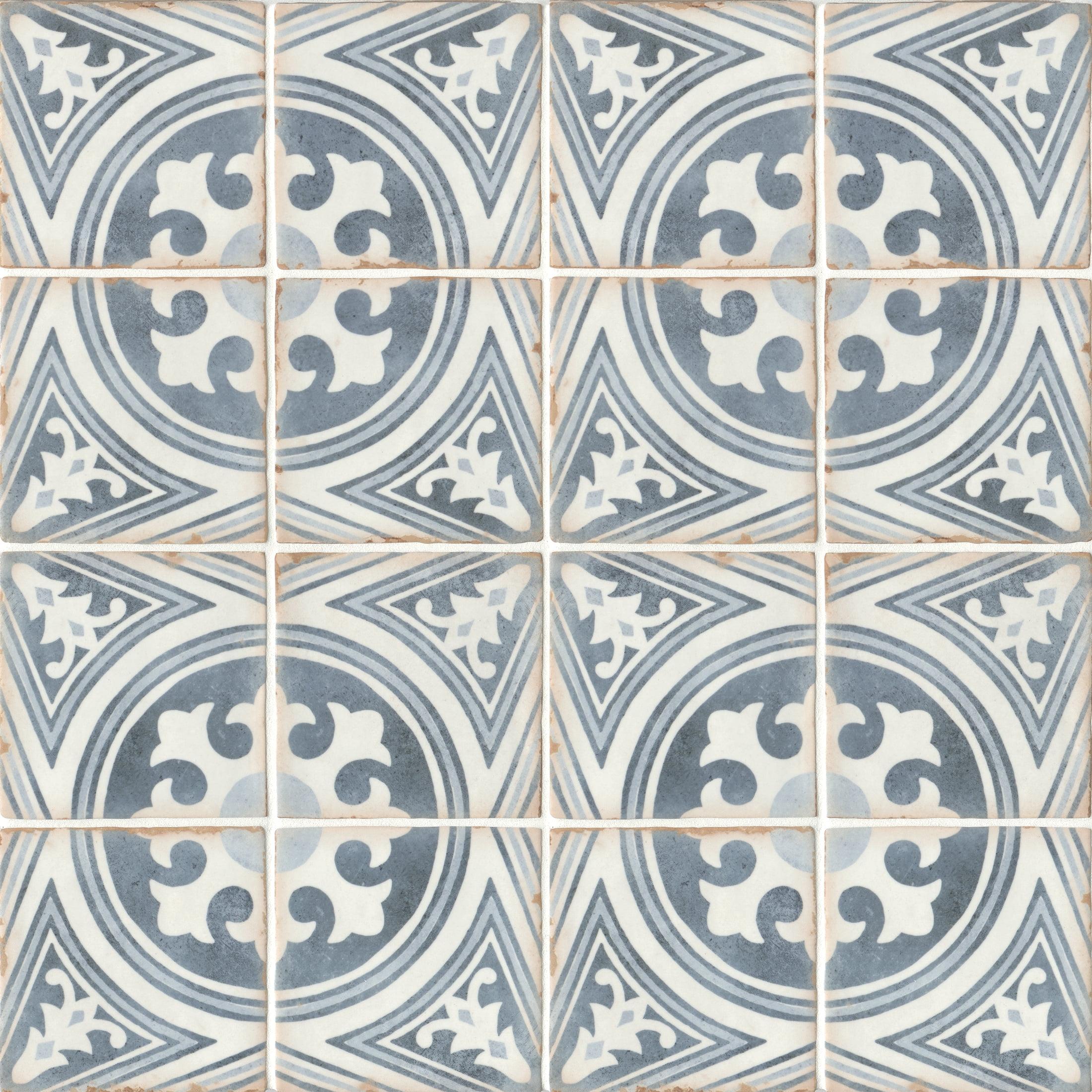 Casablanca Anfa 5x5 Matte Ceramic Patterned Tile