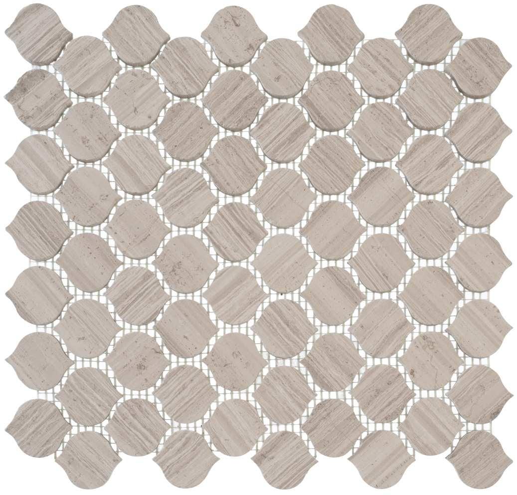 Dayberry 1.5" Marble Arabesque Mosaic Kitchen Backsplash, Bathroom, Shower, Pool, Wall and Floor Tile