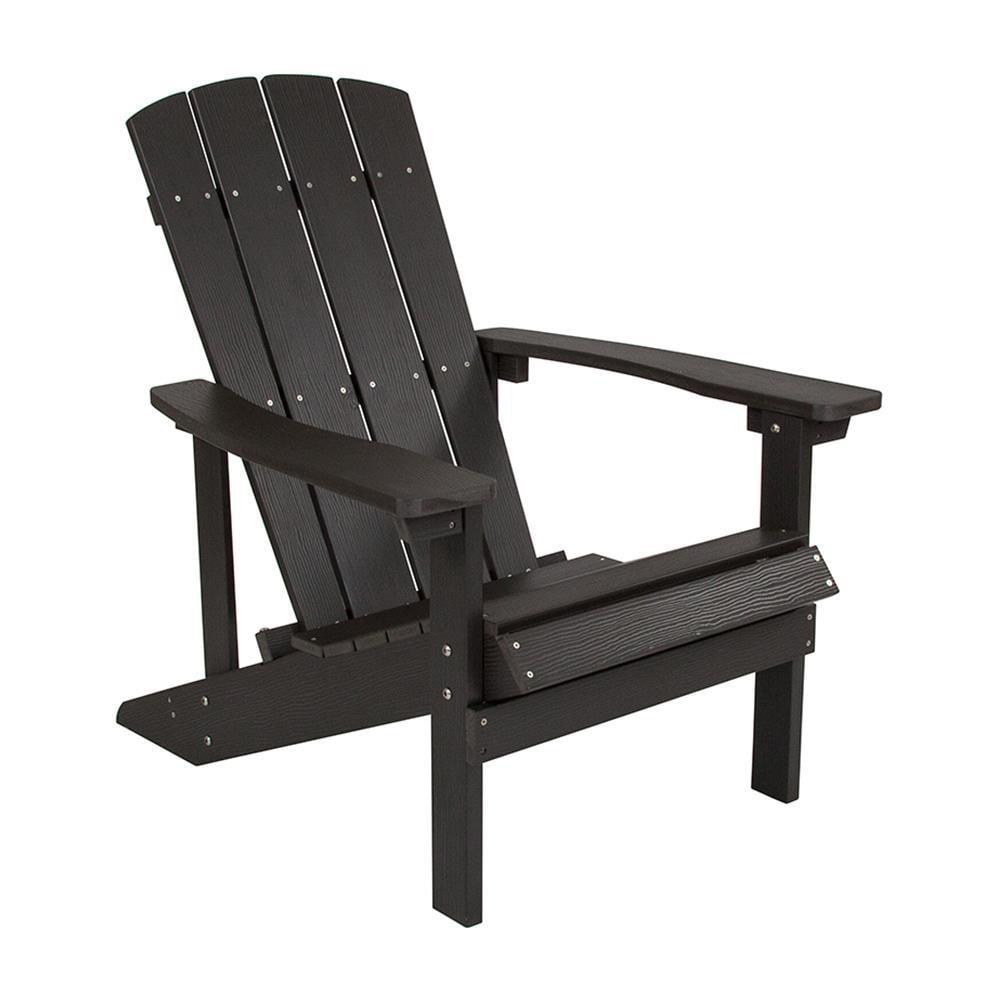 Flash Furniture Charlestown Commercial All-Weather Poly Resin Wood Adirondack Chair