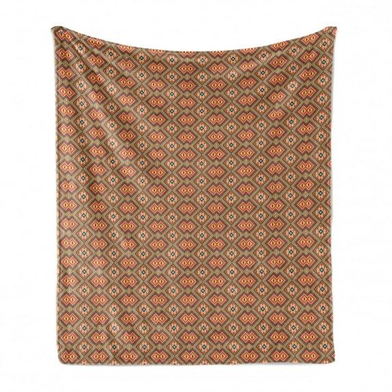 Ambesonne Ambesonne Ethnic Fleece Throw Blanket Mexican Heritage Motifs Multicolor