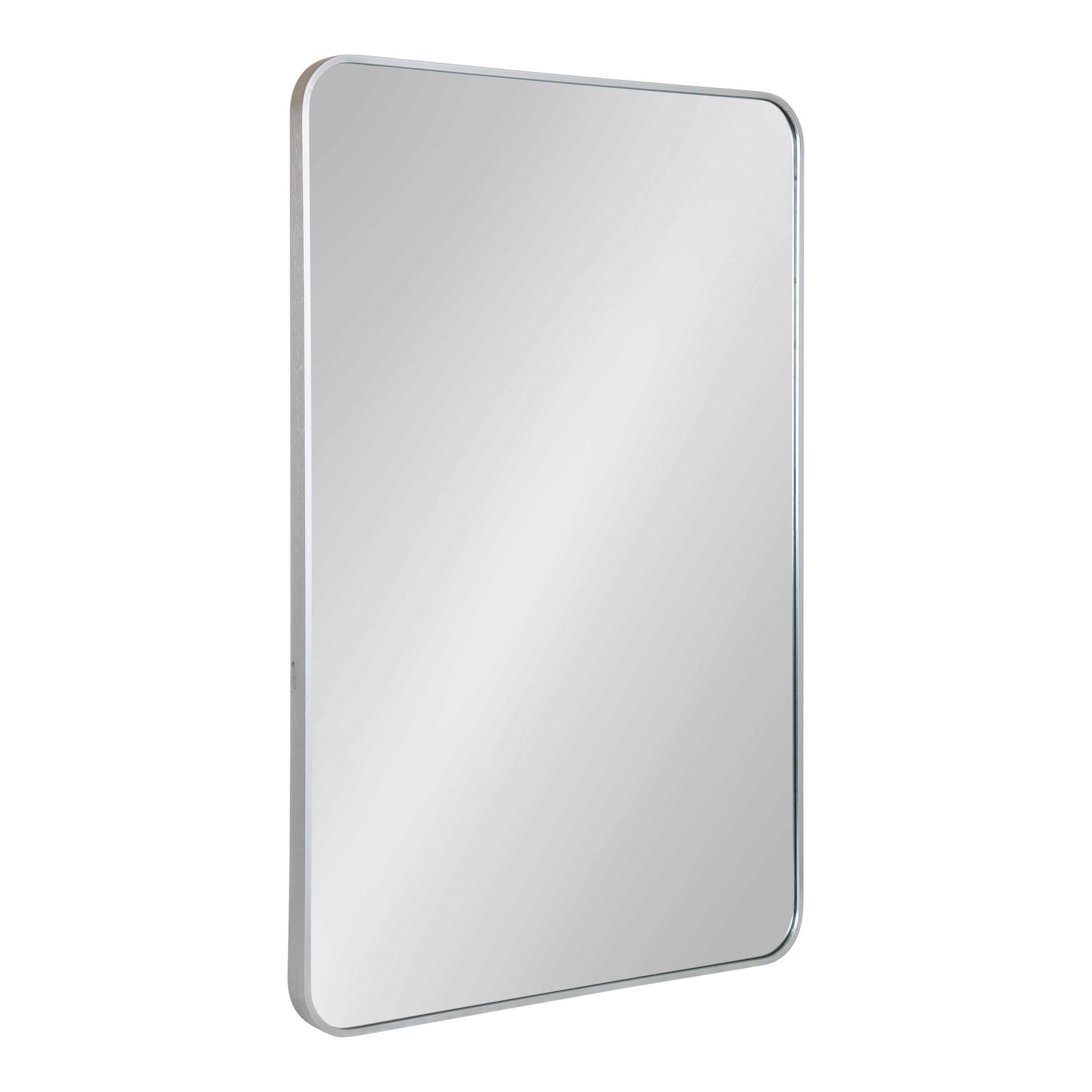 Kate and Laurel Zayda Radius Rectangle Framed Wall Mirror