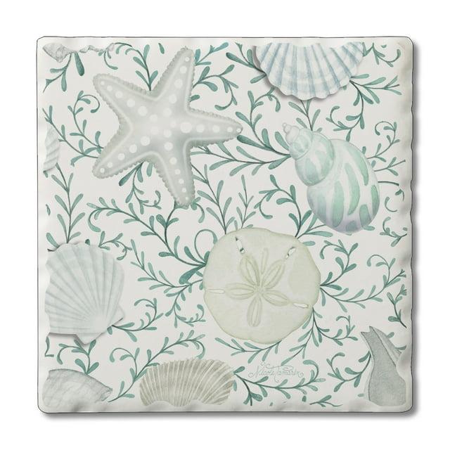 CounterArt Stoneware Square 1 Piece Coaster