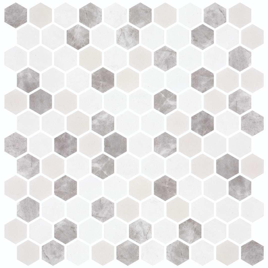 Trillions Hexagon Honeycomb Glass Mosaic Kitchen Backsplash, Bathroom, Shower, Pool, Wall and Floor Tile