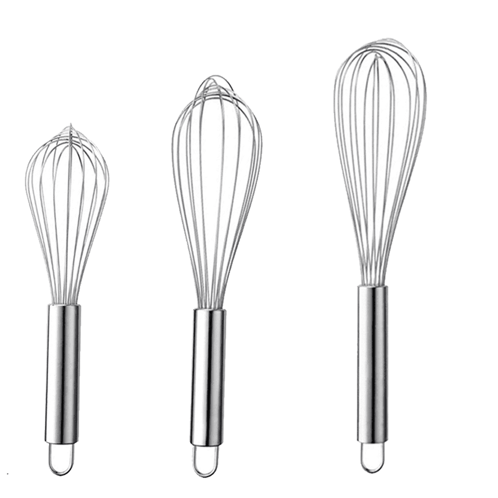 Stainless Steel Balloon Whisk Set, 3 Sizes