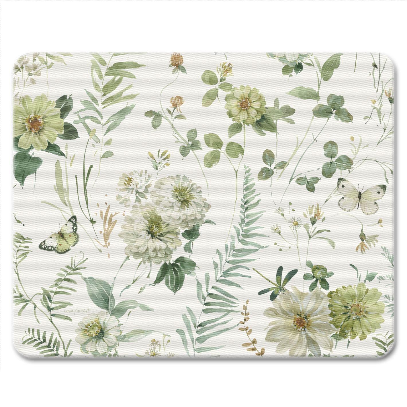 CounterArt Green Fields Tempered Glass Cutting Board