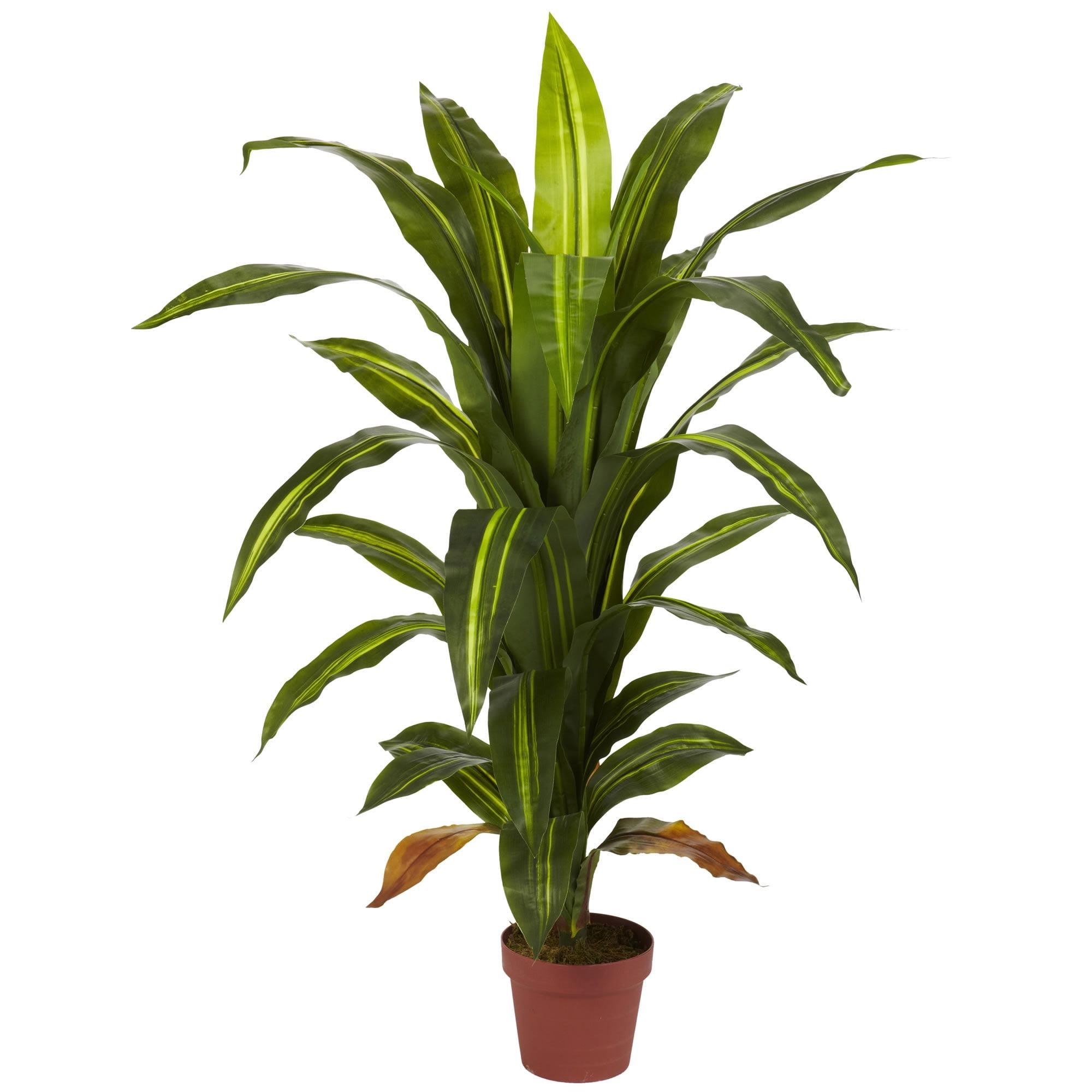 Nearly Natural 4-ft Dracaena Silk Plant (Real Touch)