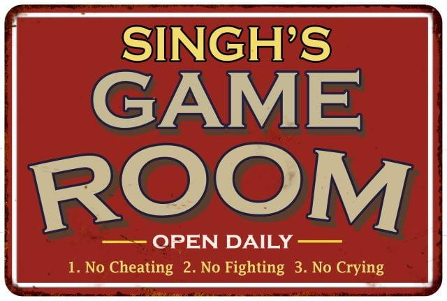 Game Room Sign Rustic Wall decor Gameroom Signs Home Vintage Decorations Games Arcade Retro Video Gamer Art Gaming wall art Size: 8 x 12 Inches