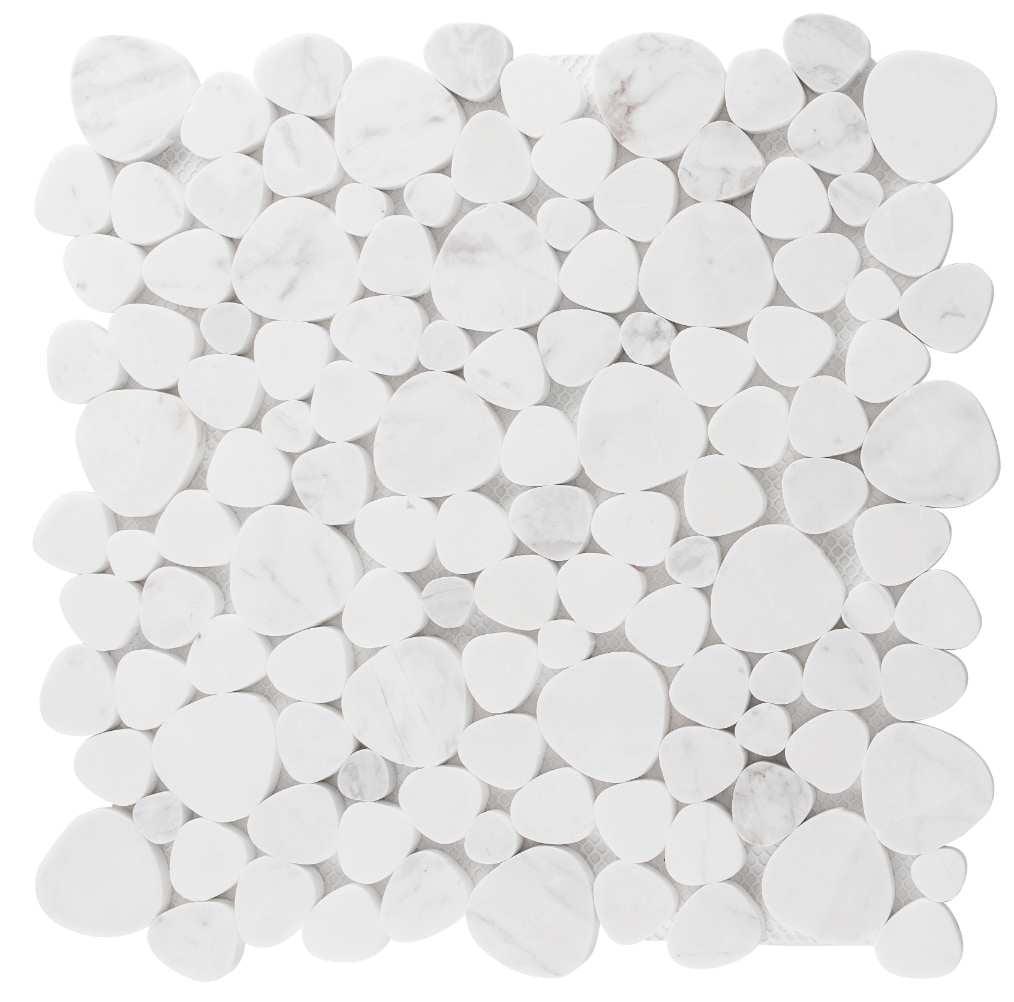 Oasis Natural Stone Pebble Mosaic Kitchen Backsplash, Bathroom, Shower, Pool, Wall and Floor Tile