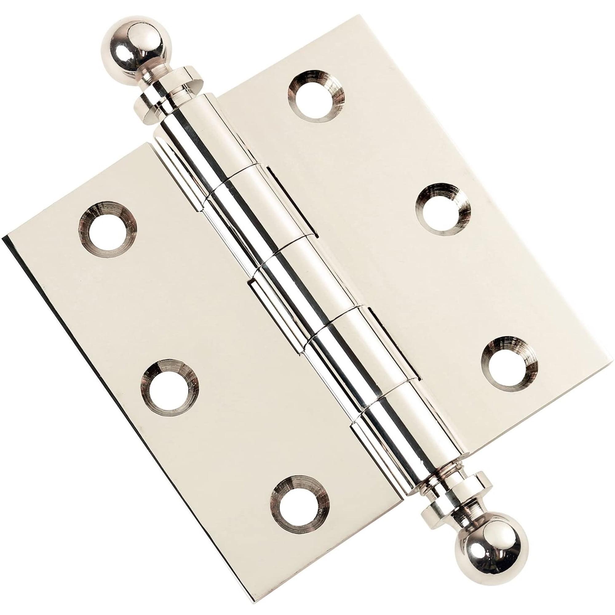 Polished Nickel 3" x 3" Heavy Duty Mortise Door Hinge