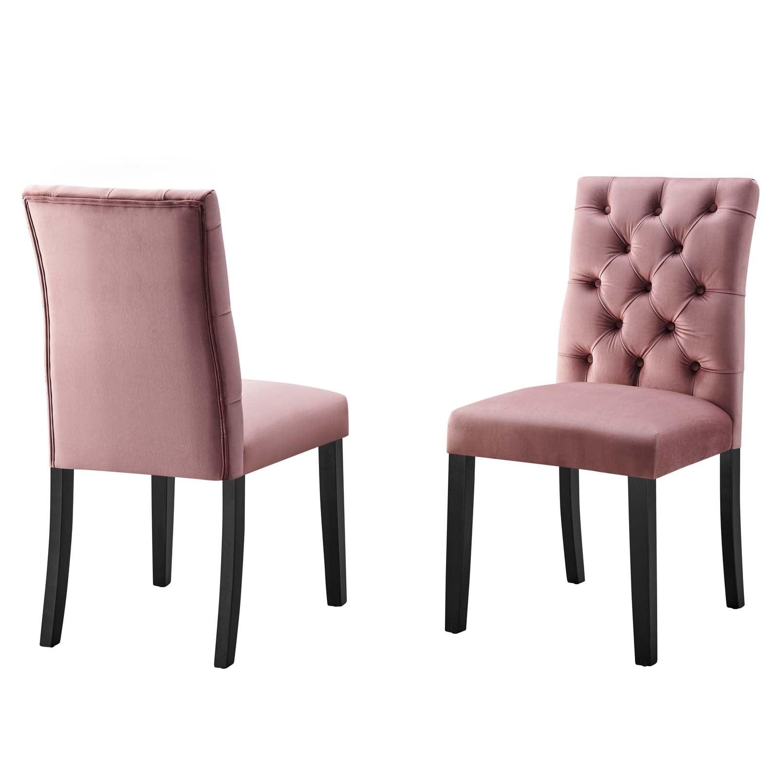 Modway Duchess Performance Velvet Dining Chairs - Set of 2