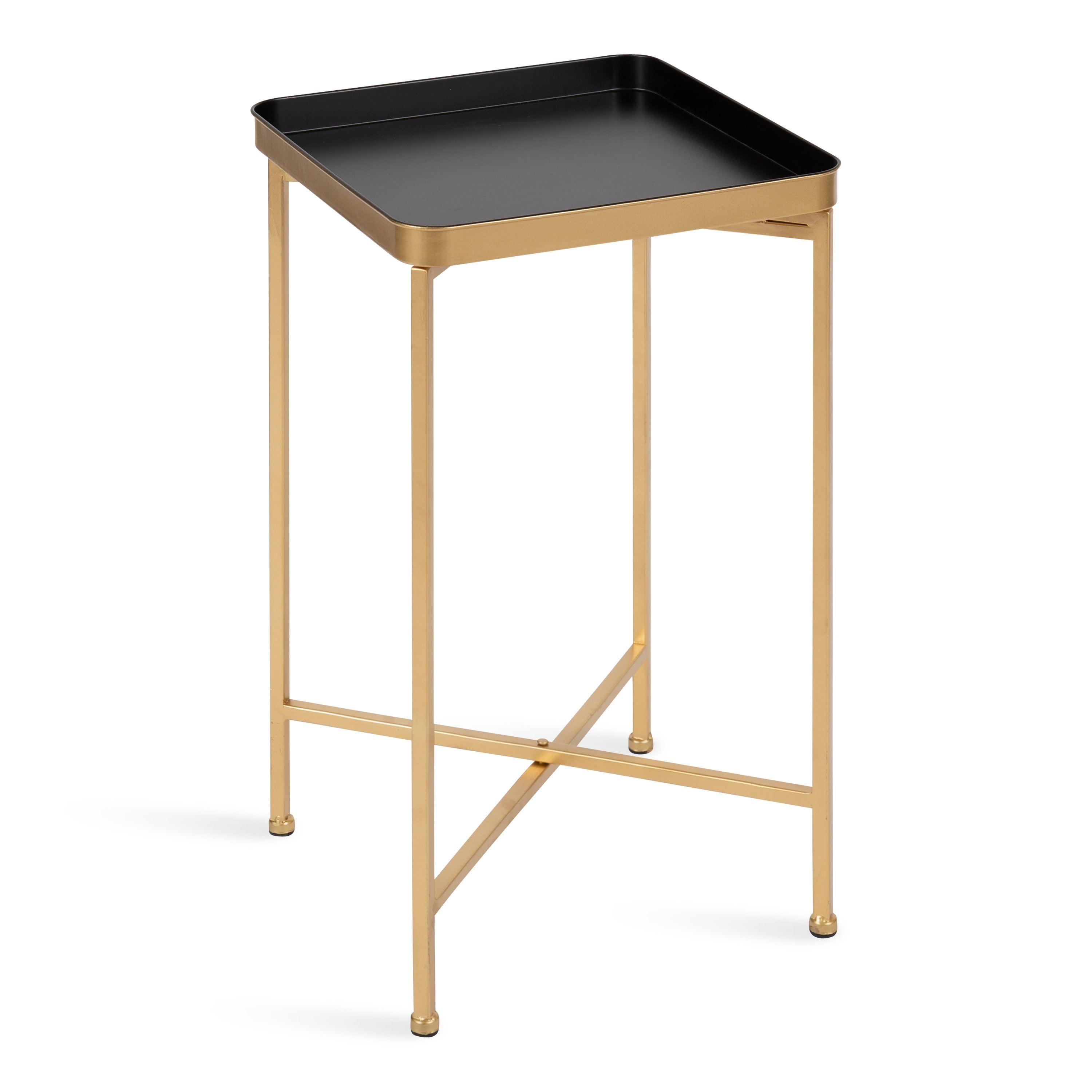 Kate and Laurel Celia Metal Tray Accent Table