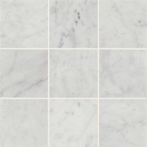 Monet Honed 4'' x 4'' Straight Edge Marble Singular Tile