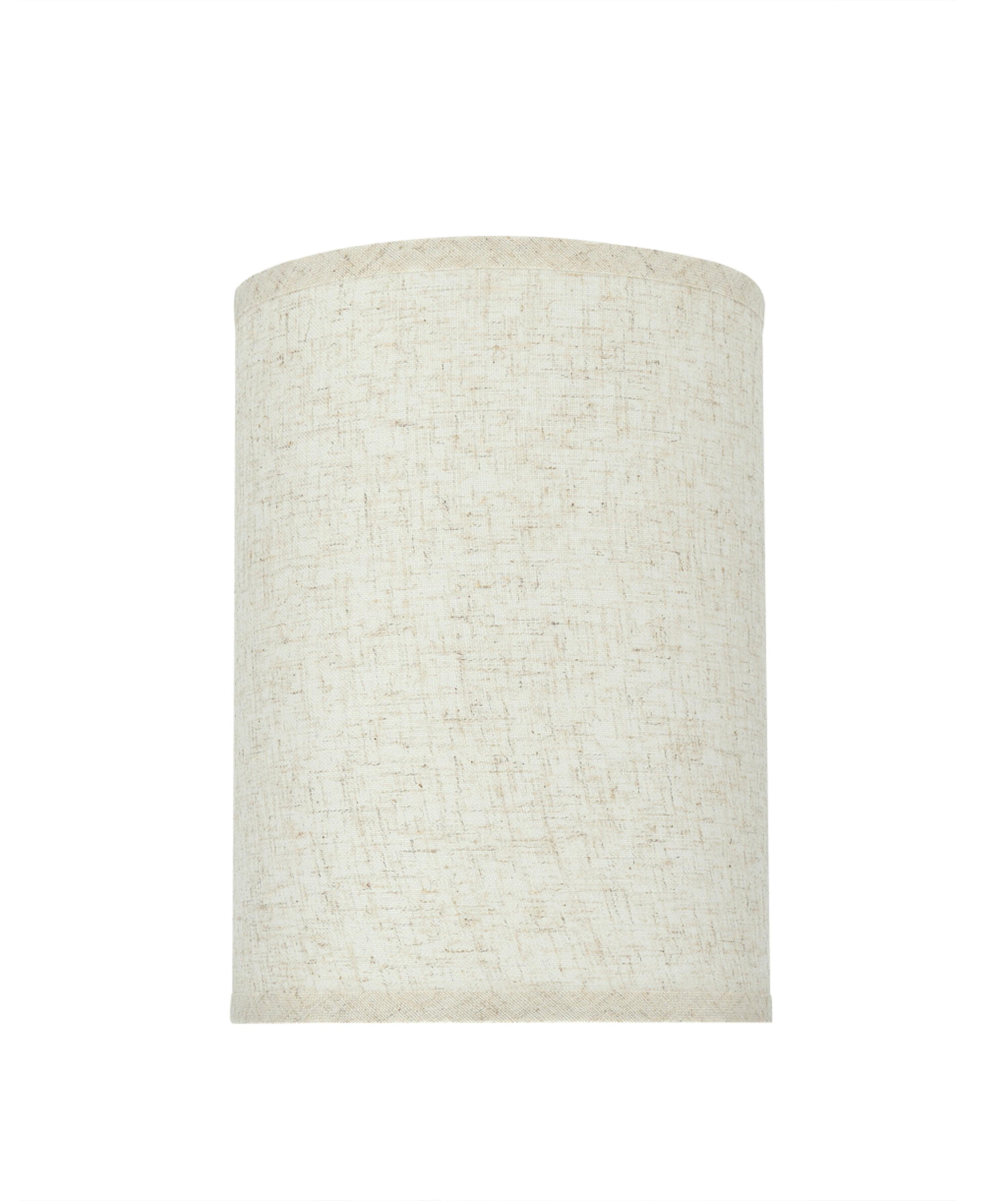 Flaxen Linen 11'' Drum Lamp Shade with Spider Construction