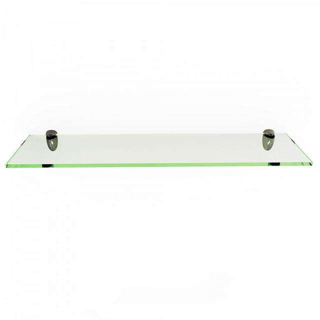 Latitude Run® Glass Accent Shelf with Adjustable Shelves