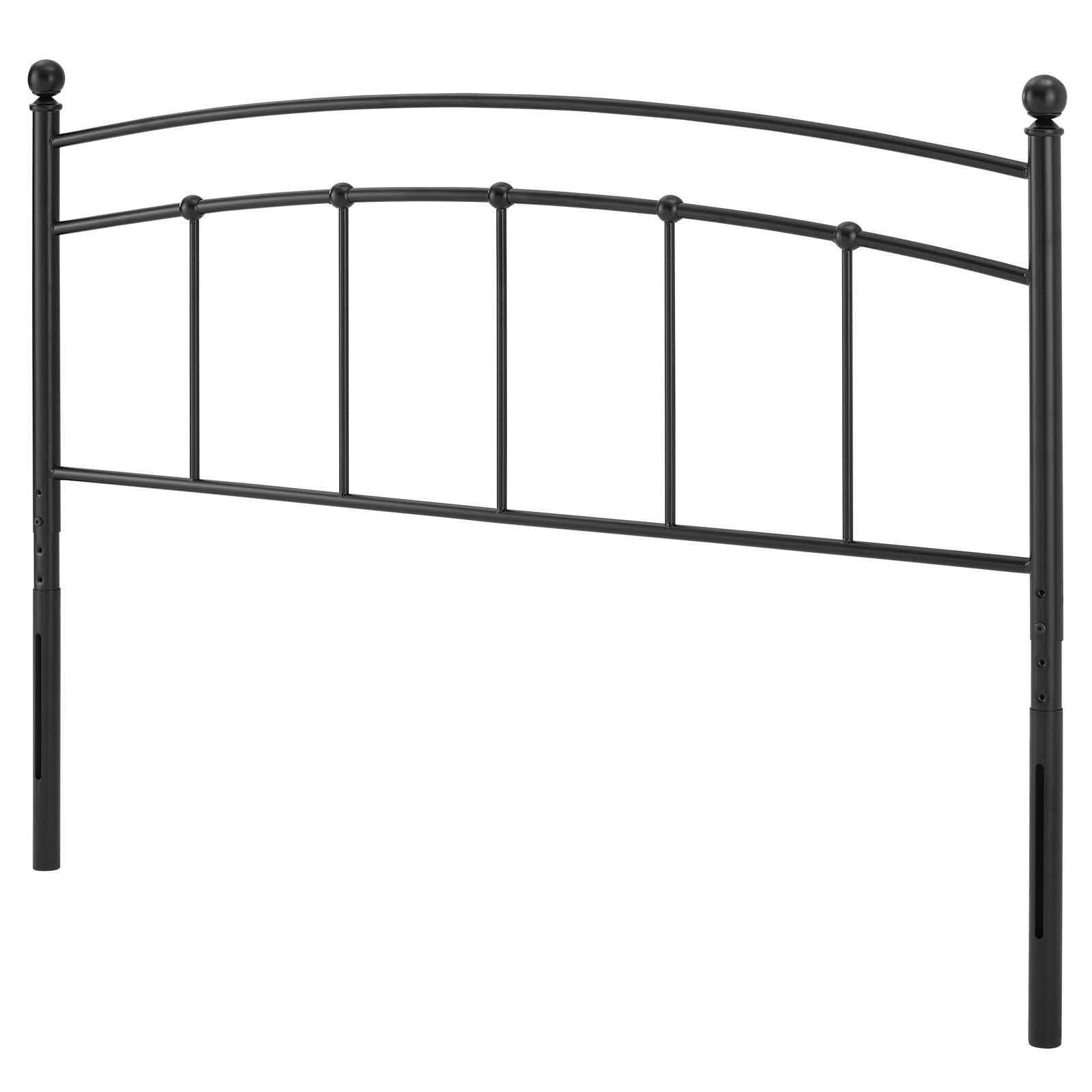 Modway Abigail Queen Modern Style Powder Coated Iron Headboard in Black