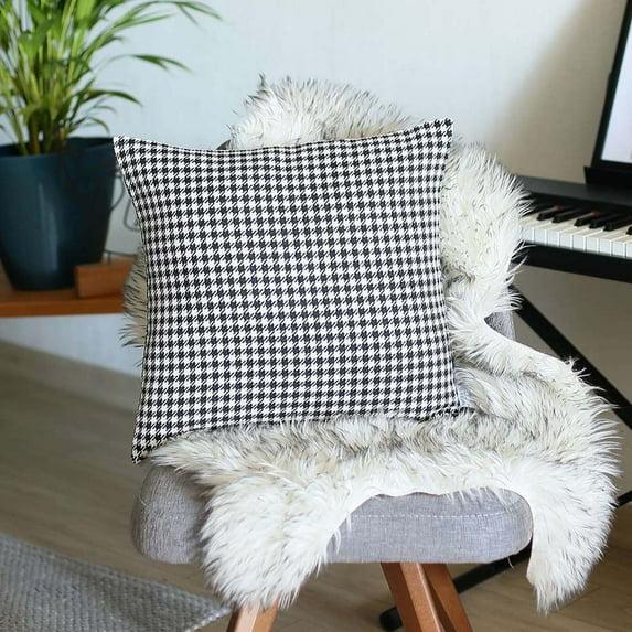 Mike&Co. New York Boho-Chic Houndstooth Reversible Pillow Cover