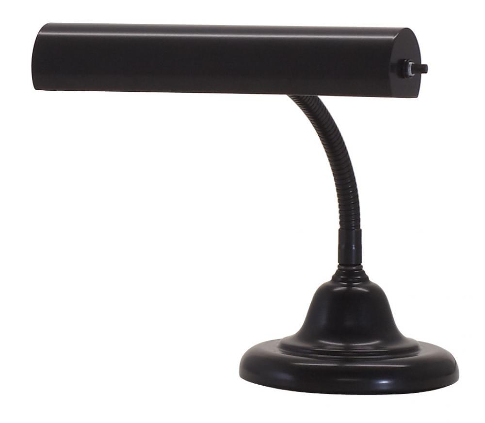 Black Metal Gooseneck Arc Desk Lamp with Adjustable Shade