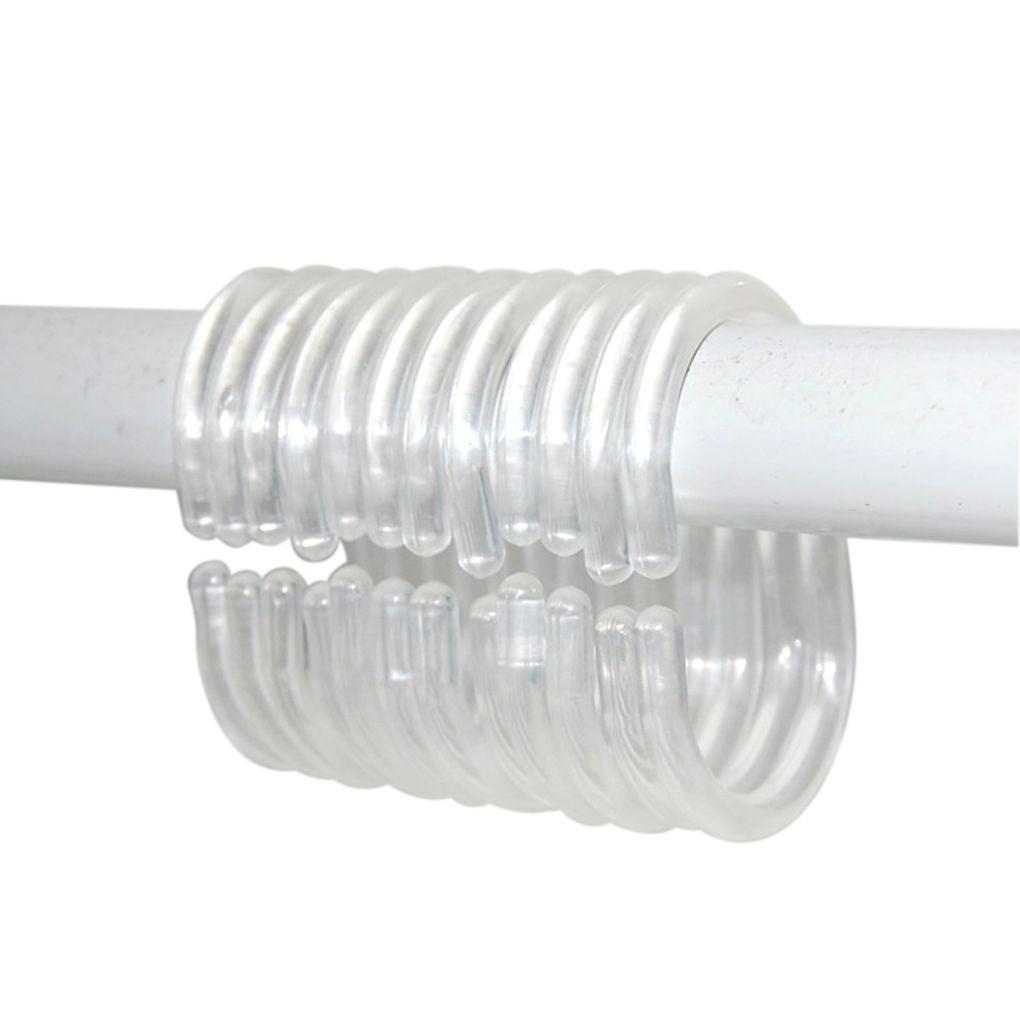 Evideco Solid Plastic Shower Curtain Hooks Rings & Reviews | Wayfair