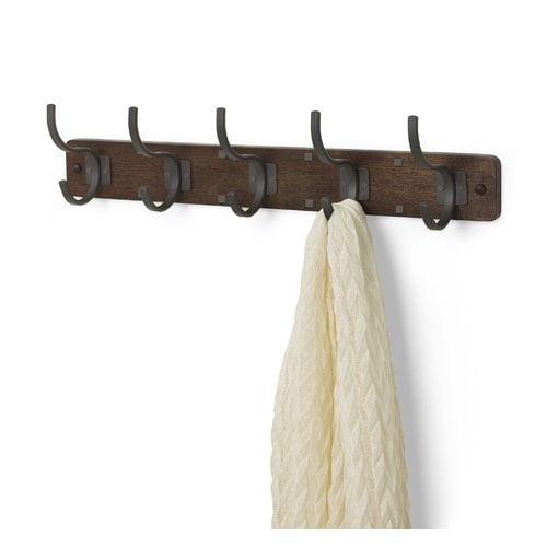 Richmond Solid Wood Wall 5 - Hook Wall Mounted Coat Rack