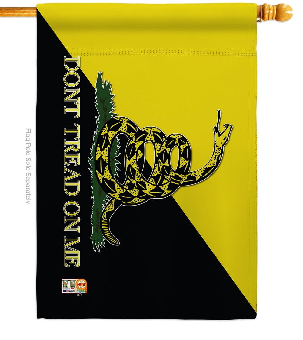 Gadsden Anarcho Capitalist Historic Double-Sided House Flag