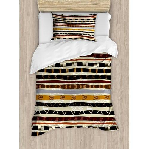 Tribal Modern & Contemporary Geometric Shapes Duvet Cover Set