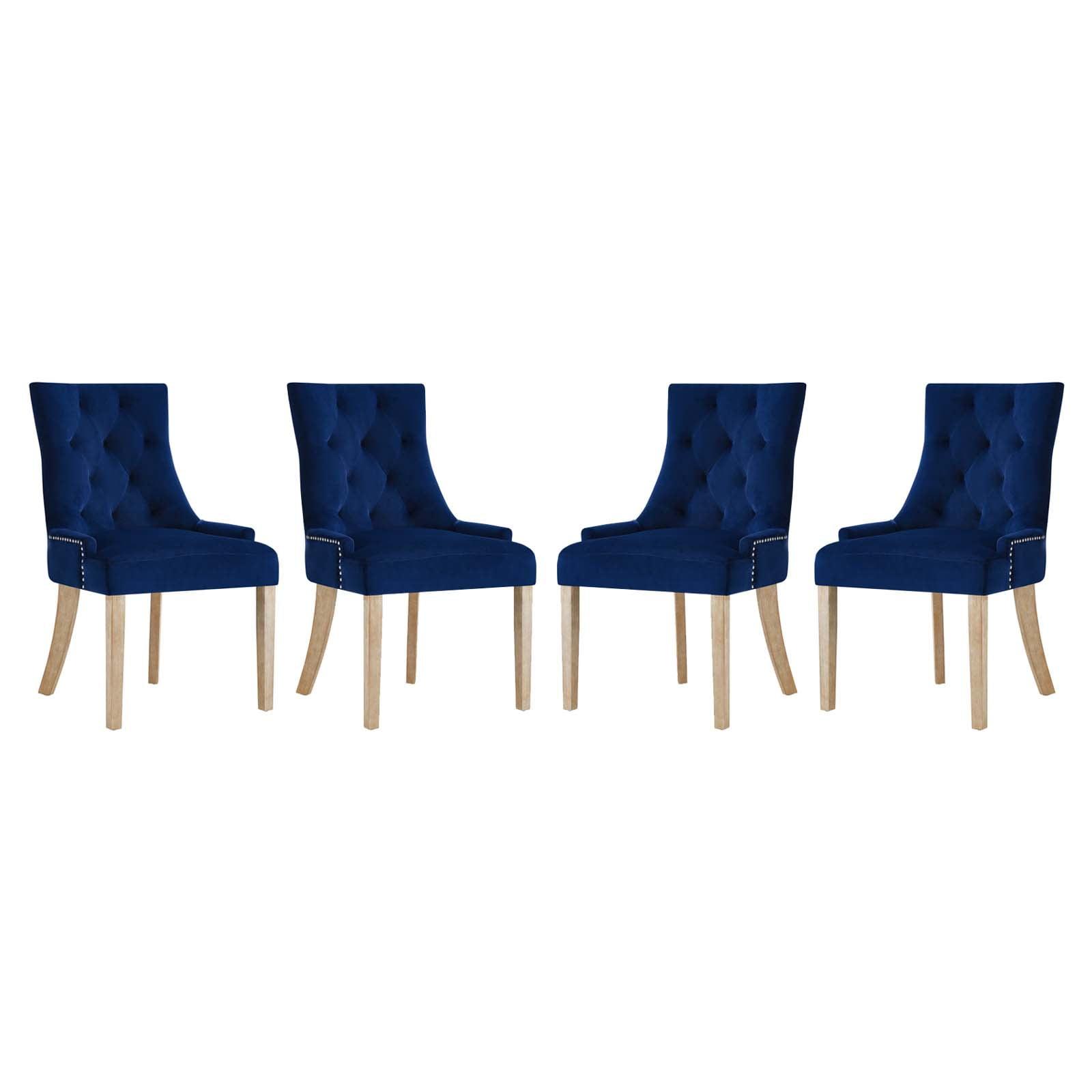 Copper Grove Vodice Vintage Velvet Dining Chairs (Set of 4) by Modway