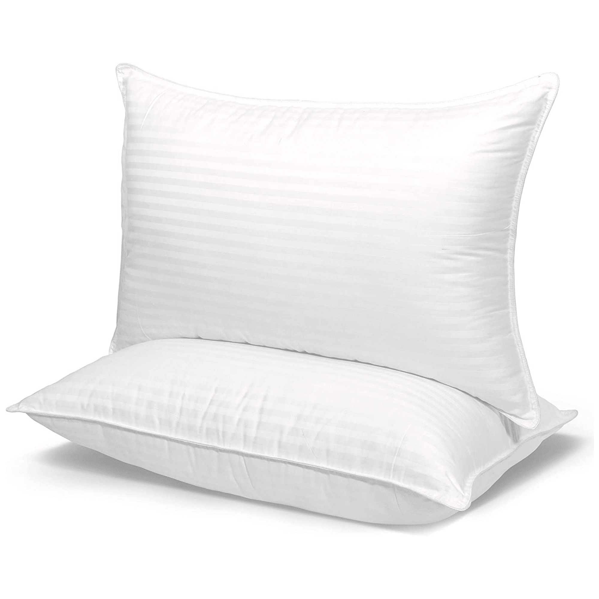 Dafinner 100% Egyptian Cotton Bed Pillows Set of 2, Queen Size Down Alternative Pillow Inserts, Cloud Fluffy Adjustable Stomach, Back, and Side Sleeper Pillows(20"x30", White)