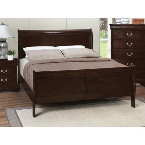 Coaster Louis Philippe King Sleigh Bed in Cappuccino