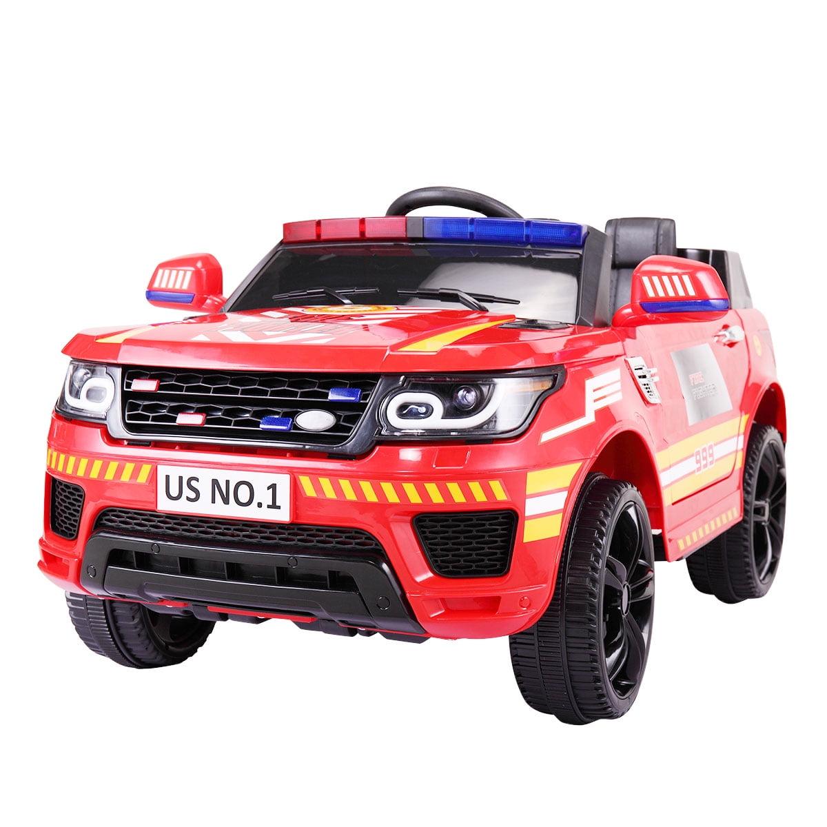 Allied Plush Inc 12V Kids Ride on Car, Electric Police Cars with Remote Control