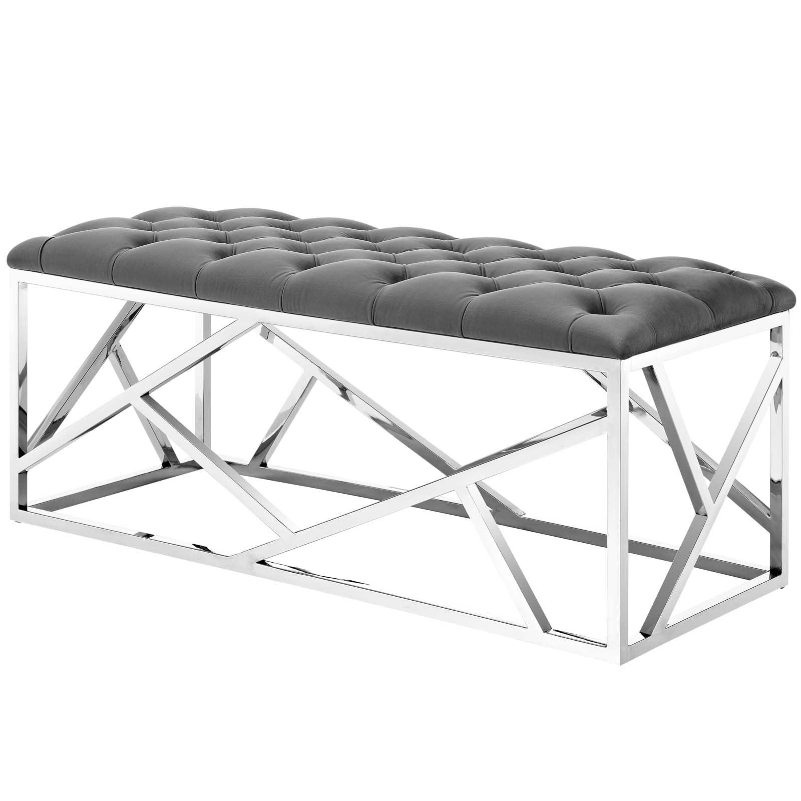 Orchid Sebastian Button-tufted Bench by Modway